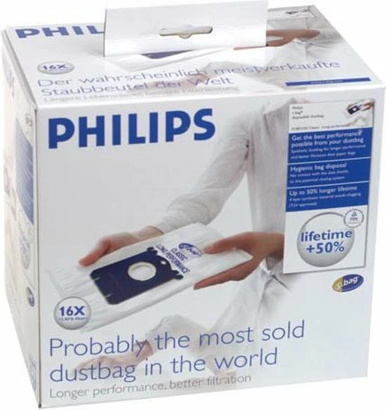 Philips S-bag FC8021/05 - Stofzuigerzakken - 16 Stuks 7 Philips S-bag FC8021/05 - Stofzuigerzakken - 16 Stuks - Afbeelding 7