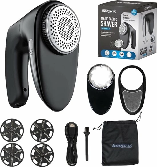 Beepro® Elektrische Pluizenverwijderaar - Ontpluizer - Draadloos En Oplaadbaar - Zwart 13 Beepro® Elektrische Pluizenverwijderaar - Ontpluizer - Draadloos En Oplaadbaar - Zwart - Afbeelding 13