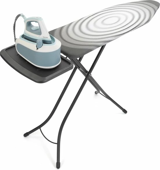 Brabantia Strijkplank B - Met Stoomunithouder - 124x38 Cm - Titan Oval 9 Brabantia Strijkplank B - Met Stoomunithouder - 124x38 Cm - Titan Oval - Afbeelding 9