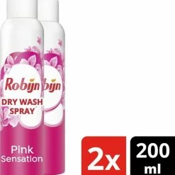 Robijn Pink Sensation Dry Wash Spray - 2 X 200 Ml - Voordeelverpakking 9 Robijn Pink Sensation Dry Wash Spray - 2 X 200 Ml - Voordeelverpakking -SolisVac Plus Shop 550x588 2