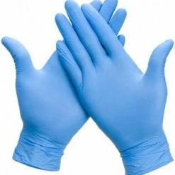Maxter Gloves Wegwerp Handschoen Nitril Ongepoederd Latexvrij Large 100 Stuks/Doos KLEUR: WIT - Maat L – Wegwerphandschoenen - Poedervrij - Latex Free