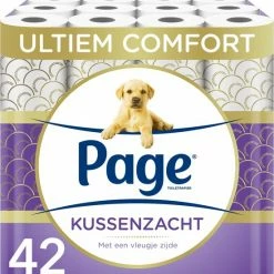 Page Toiletpapier - 42 Rollen - Kussenzacht Wc Papier (3-laags) - Voordeelverpakking
