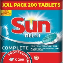 Sun Vaatwastabletten All In 1 Pak Van 200 Stuks 8 Sun Vaatwastabletten All In 1 Pak Van 200 Stuks -SolisVac Plus Shop 550x602 5