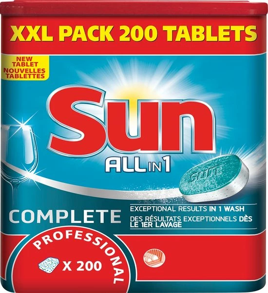 Sun Vaatwastabletten All In 1 Pak Van 200 Stuks 4 Sun Vaatwastabletten All In 1 Pak Van 200 Stuks - Afbeelding 4