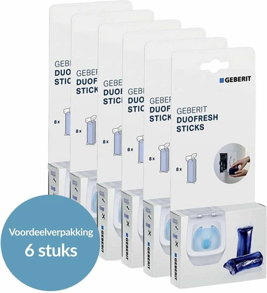 Geberit DuoFresh Sticks - 48 Stuks - Voordeelverpakking - Toiletblokjes Inbouwreservoir - WC Blokjes 7 Geberit DuoFresh Sticks - 48 Stuks - Voordeelverpakking - Toiletblokjes Inbouwreservoir - WC Blokjes - Afbeelding 7
