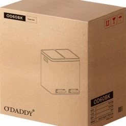 O'DADDY® Prullenbak Afvalscheiding - Vuilnisbak 60L (2x 30L) - 59 X 65 X 32 Cm - Zwart 17 O'DADDY® Prullenbak Afvalscheiding - Vuilnisbak 60L (2x 30L) - 59 X 65 X 32 Cm - Zwart -SolisVac Plus Shop 550x604 7