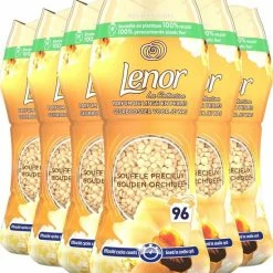 Lenor Geurbooster Gouden Orchidee - Geurparels - 6x16 Wasbeurten - Voordeelverpakking