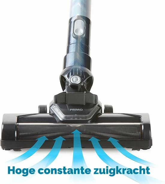 PRIMO Stofzuiger Zonder Zak PR501SV - 3-in-1 Steelstofzuiger Draadloos - Kruimelzuiger - HEPA Filter - Grijs/Blauw 5 PRIMO Stofzuiger Zonder Zak PR501SV - 3-in-1 Steelstofzuiger Draadloos - Kruimelzuiger - HEPA Filter - Grijs/Blauw - Afbeelding 5