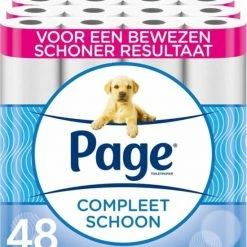 Page Toiletpapier - 48 Rollen - Compleet Schoon Wc Papier - Voordeelverpakking