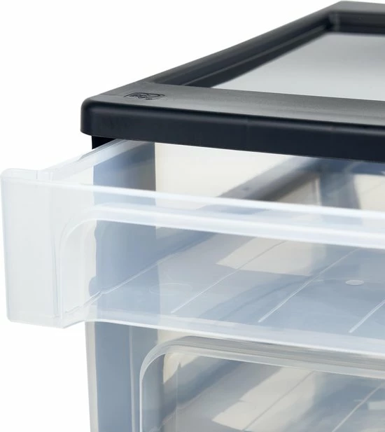 IRIS OHYAMA IRIS Organizer Chest Ladesysteem A4 - 8 Kleine Lades - 8 X 4L - Kunststof - Zwart/Transparant 5 IRIS OHYAMA IRIS Organizer Chest Ladesysteem A4 - 8 Kleine Lades - 8 X 4L - Kunststof - Zwart/Transparant - Afbeelding 5