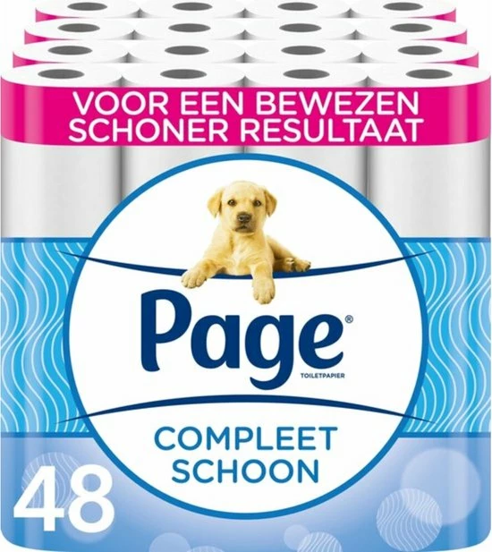 Page Toiletpapier - 48 Rollen - Compleet Schoon Wc Papier - Voordeelverpakking 1 Page Toiletpapier - 48 Rollen - Compleet Schoon Wc Papier - Voordeelverpakking