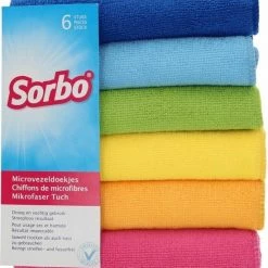 Sorbo Microvezeldoek - 6 Stuks - Assorti