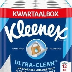 Kleenex Keukenpapier - Keukenrol Ultra Clean - 12 Maxi XL Rollen - Voordeelverpakking