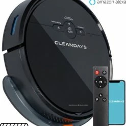 CleanDays Robotstofzuiger Met Dweilfunctie - Dweilrobot - Robot Stofzuiger - Stofzuiger Robot - Incl. Nederlandse Instructievideo