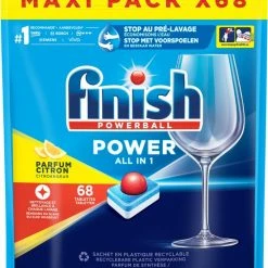 Finish Power All In One Citroen Vaatwastabletten - 68 Stuks