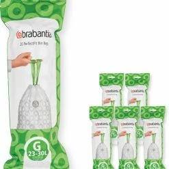 Brabantia PerfectFit Vuilniszakken - 23 - 30 L - Code G - 6 Rollen X 20 Stuks