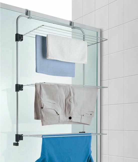 Tomado - Metaltex Metaltex Gale Droogrek - 11m Drooglengte - Ophangbaar Aan Deur - Zilvergrijs 5 Tomado - Metaltex Metaltex Gale Droogrek - 11m Drooglengte - Ophangbaar Aan Deur - Zilvergrijs - Afbeelding 5