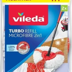 Vileda TURBO 2in1 - Vervanging - Microvezel - Bipack 23 Vileda TURBO 2in1 - Vervanging - Microvezel - Bipack -SolisVac Plus Shop 550x648 2