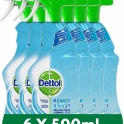 Dettol Power & Fresh - Allesreiniger Spray - Katoenfris - 6 X 500 Ml