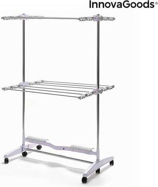 Innovagoods Droogrek - Elektrische Droogrek - Wasrek - Opvouwbaar Droogrek - Natuurlijke Luchtstroom - Drying Rack 10 Innovagoods Droogrek - Elektrische Droogrek - Wasrek - Opvouwbaar Droogrek - Natuurlijke Luchtstroom - Drying Rack - Afbeelding 10