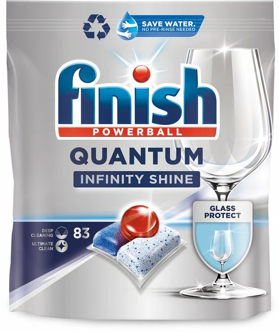 Finish Quantum Infinity Shine Vaatwastabletten - 83 Capsules 1 Finish Quantum Infinity Shine Vaatwastabletten - 83 Capsules