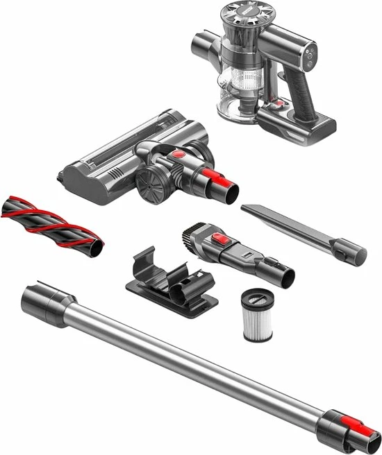 Steelstofzuiger Draadloos 200Watt Met 4 Verschillende Opzetstukken (draadloze Stofzuiger) Zedar S600 12 Steelstofzuiger Draadloos 200Watt Met 4 Verschillende Opzetstukken (draadloze Stofzuiger) Zedar S600 - Afbeelding 12