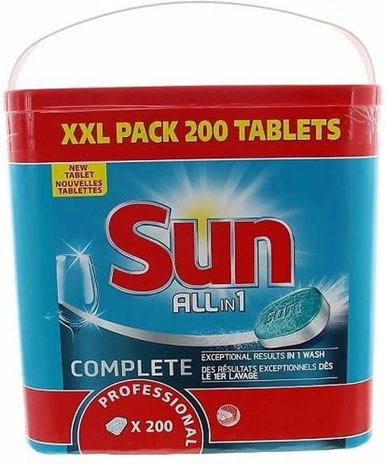 Sun Vaatwastabletten All In 1 Pak Van 200 Stuks 5 Sun Vaatwastabletten All In 1 Pak Van 200 Stuks - Afbeelding 5