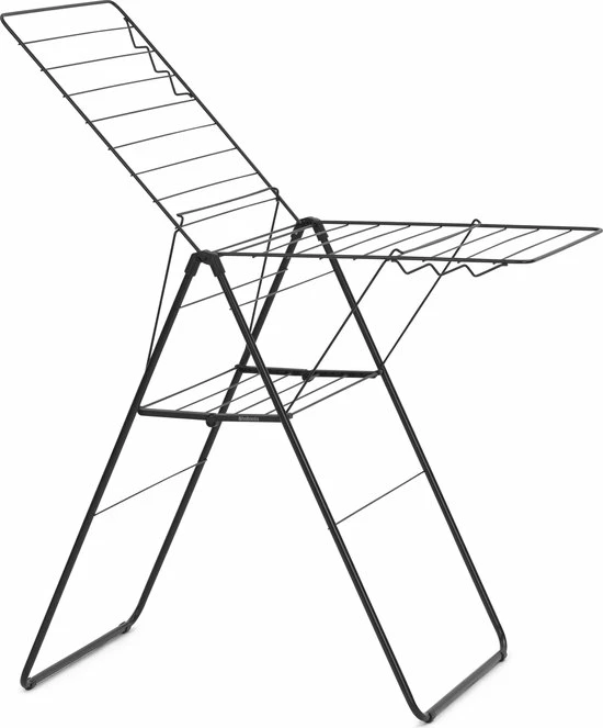 Brabantia HangOn Droogrek Inklapbaar - 20 Meter - Matt Black 1 Brabantia HangOn Droogrek Inklapbaar - 20 Meter - Matt Black