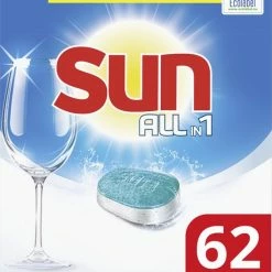 Sun All-in 1 Normaal Vaatwastabletten - 62 Tabletten - Voordeelverpakking