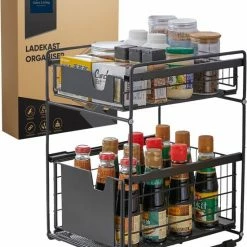 Clear Living Gootsteenkast Organizer - Keukenkast Organizer - Keuken Organizer - Gootsteen Organizer - Zwart 25 Clear Living Gootsteenkast Organizer - Keukenkast Organizer - Keuken Organizer - Gootsteen Organizer - Zwart -SolisVac Plus Shop 550x663 4