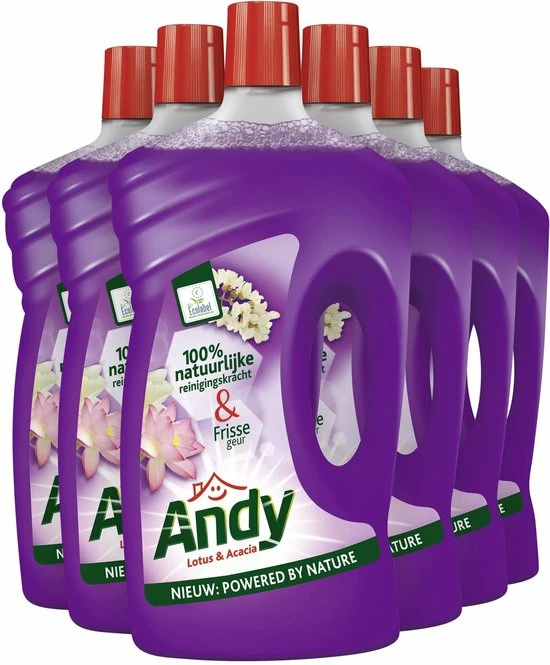 Andy Lotus & Acacia Allesreiniger - 6 X 1L - Voordeelverpakking 3 Andy Lotus & Acacia Allesreiniger - 6 X 1L - Voordeelverpakking - Afbeelding 3