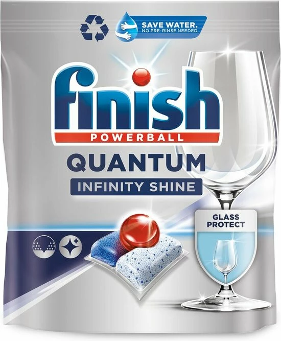 Finish Quantum Infinity Shine Vaatwastabletten - 83 Capsules 12 Finish Quantum Infinity Shine Vaatwastabletten - 83 Capsules - Afbeelding 12