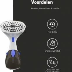 Dynter. SK214 Steamer - Kledingstomer - Stoomreiniger - 1300W - 30 G/min -SolisVac Plus Shop 550x668 3
