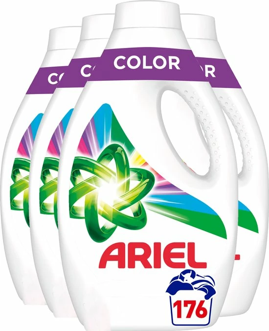 Ariel Vloeibaar Wasmiddel - Kleur - Voordeelverpakking 4 X 44 Wasbeurten 1 Ariel Vloeibaar Wasmiddel - Kleur - Voordeelverpakking 4 X 44 Wasbeurten