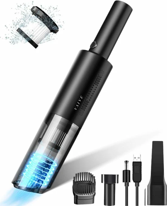 VAIVE Kruimelzuiger Snoerloos - Incl. Opzetstukken - Modern - Handstofzuiger 1 VAIVE Kruimelzuiger Snoerloos - Incl. Opzetstukken - Modern - Handstofzuiger