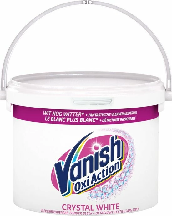 Vanish Oxi Action Crystal White Base Poeder - Voor Witte Was - 2,4 Kg 1 Vanish Oxi Action Crystal White Base Poeder - Voor Witte Was - 2,4 Kg