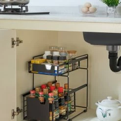 Clear Living Gootsteenkast Organizer - Keukenkast Organizer - Keuken Organizer - Gootsteen Organizer - Zwart 24 Clear Living Gootsteenkast Organizer - Keukenkast Organizer - Keuken Organizer - Gootsteen Organizer - Zwart -SolisVac Plus Shop 550x687 27