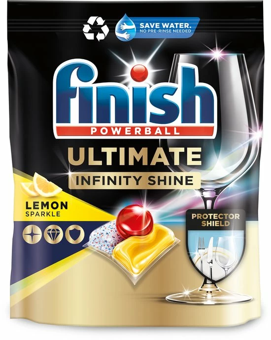 Finish Ultimate Infinity Shine Citroen Vaatwastabletten - 80 Capsules 1 Finish Ultimate Infinity Shine Citroen Vaatwastabletten - 80 Capsules