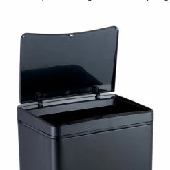 MOA Sensor Prullenbak - 50 Liter - RVS & Duurzaam ABS - Non-slip - Geruisloze Deksel - Vertraagd Sluiten Modus - Zwart - SB02B 22 MOA Sensor Prullenbak - 50 Liter - RVS & Duurzaam ABS - Non-slip - Geruisloze Deksel - Vertraagd Sluiten Modus - Zwart - SB02B -SolisVac Plus Shop 550x697 1