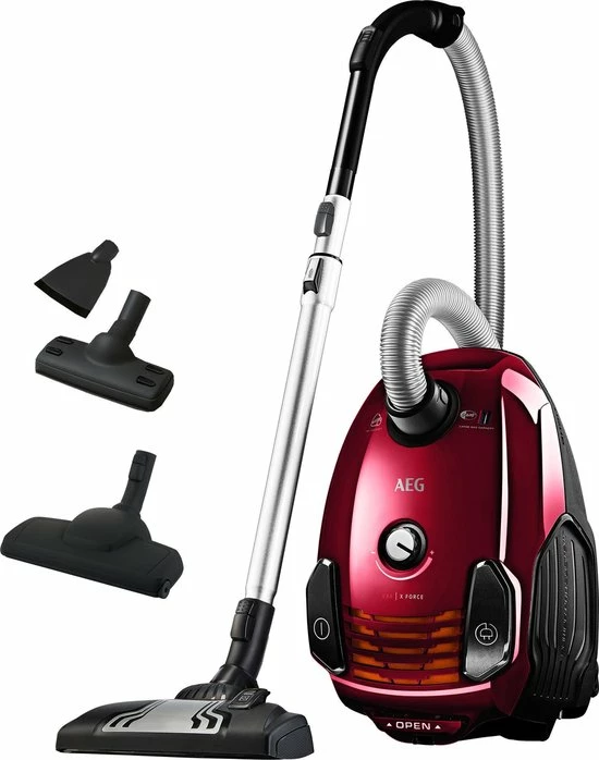 AEG VX6-2-CR-A Animal Edition - Stofzuiger Met Zak - Hepa Filter AEG - Rood 1 AEG VX6-2-CR-A Animal Edition - Stofzuiger Met Zak - Hepa Filter AEG - Rood