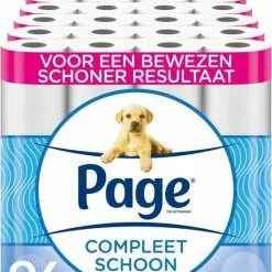 Page Toiletpapier - 96 Rollen - Compleet Schoon Wc Papier - Voordeelverpakking