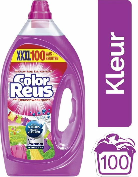 Color Reus Gel Vloeibaar Wasmiddel - Gekleurde Was - Voordeelverpakking - 100 Wasbeurten 11 Color Reus Gel Vloeibaar Wasmiddel - Gekleurde Was - Voordeelverpakking - 100 Wasbeurten - Afbeelding 11