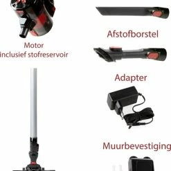 PRIMO Stofzuiger Zonder Zak PR504SV - 3-in-1 Steelstofzuiger Draadloos - Kruimelzuiger - HEPA Filter - Zwart/Rood 14 PRIMO Stofzuiger Zonder Zak PR504SV - 3-in-1 Steelstofzuiger Draadloos - Kruimelzuiger - HEPA Filter - Zwart/Rood -SolisVac Plus Shop 550x716