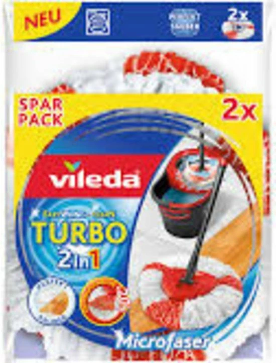 Vileda TURBO 2in1 - Vervanging - Microvezel - Bipack 10 Vileda TURBO 2in1 - Vervanging - Microvezel - Bipack - Afbeelding 10