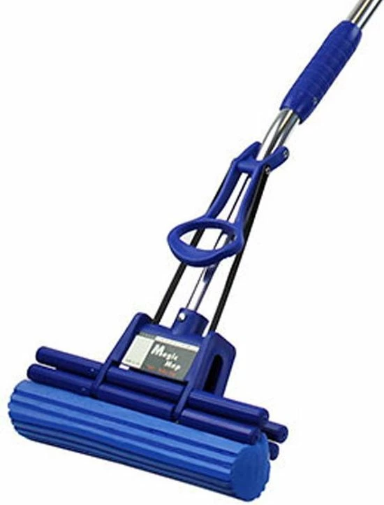 Aquascopic Magic Mop Vloerwisser - Dweilsysteem Zonder Wringen - Inclusief Telescoopsteel 150 Cm - Blauw 7 Aquascopic Magic Mop Vloerwisser - Dweilsysteem Zonder Wringen - Inclusief Telescoopsteel 150 Cm - Blauw - Afbeelding 7