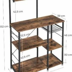 Merkloos MIRA Home - Keukenkast - Keukenrek Staand - Industrieel - Hout - Bruin/Zwart - 40x90x132 11 Merkloos MIRA Home - Keukenkast - Keukenrek Staand - Industrieel - Hout - Bruin/Zwart - 40x90x132 -SolisVac Plus Shop 550x724 1