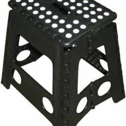 Benson Kruk - Krukje - Keukentrap - Keukentrapje - Opvouwbaar - Zwart Wit - Tot 120 Kg