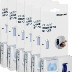 Geberit DuoFresh Sticks - 48 Stuks - Voordeelverpakking - Toiletblokjes Inbouwreservoir - WC Blokjes
