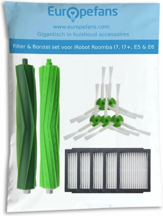 Europefans Vervanging Set Voor IRobot Roomba I7 I7+ E5 E6 Robotstofzuiger Zijborstel Borstel & Filter 6 Europefans Vervanging Set Voor IRobot Roomba I7 I7+ E5 E6 Robotstofzuiger Zijborstel Borstel & Filter - Afbeelding 6