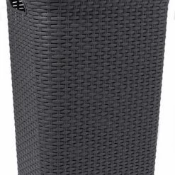 Curver Style Wasmand Met Deksel - 60L - Antraciet